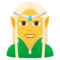Woman Elf emoji on Emojione